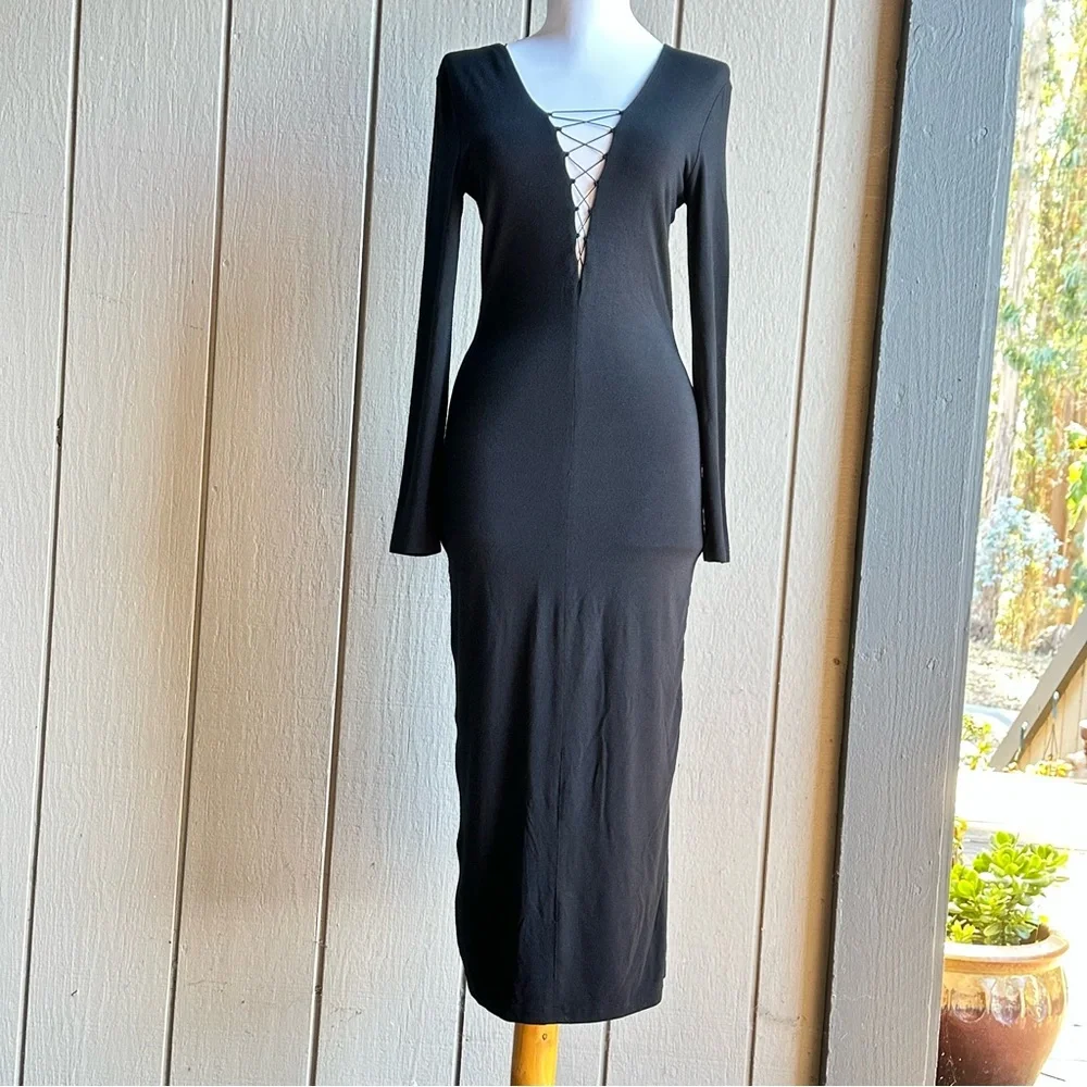 Alexander Wang Lace Up Midi Dress NWT - Picture 8 of 13